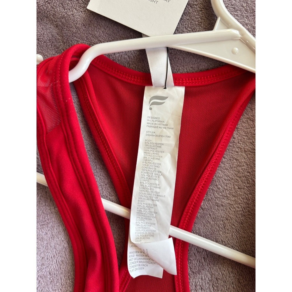 Fabletics Hot Shot Pleated Active Dress Heated Red XL - Picture 8 of 9